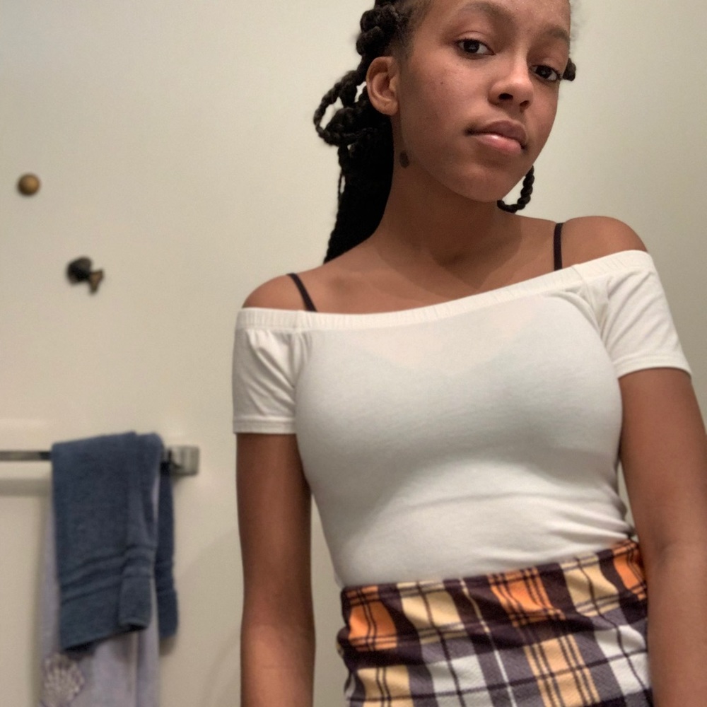 Off Shoulder White Top